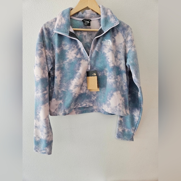 The North Face Tops - The North Face Glacier 1/4 zip cropped fleece  Women’s Large NWT